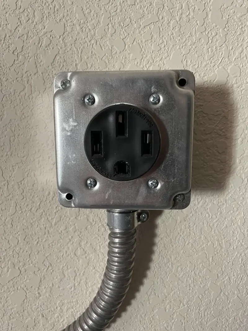 NEMA 14-50 outlet installed for Electrical Panel Upgrade in Superior